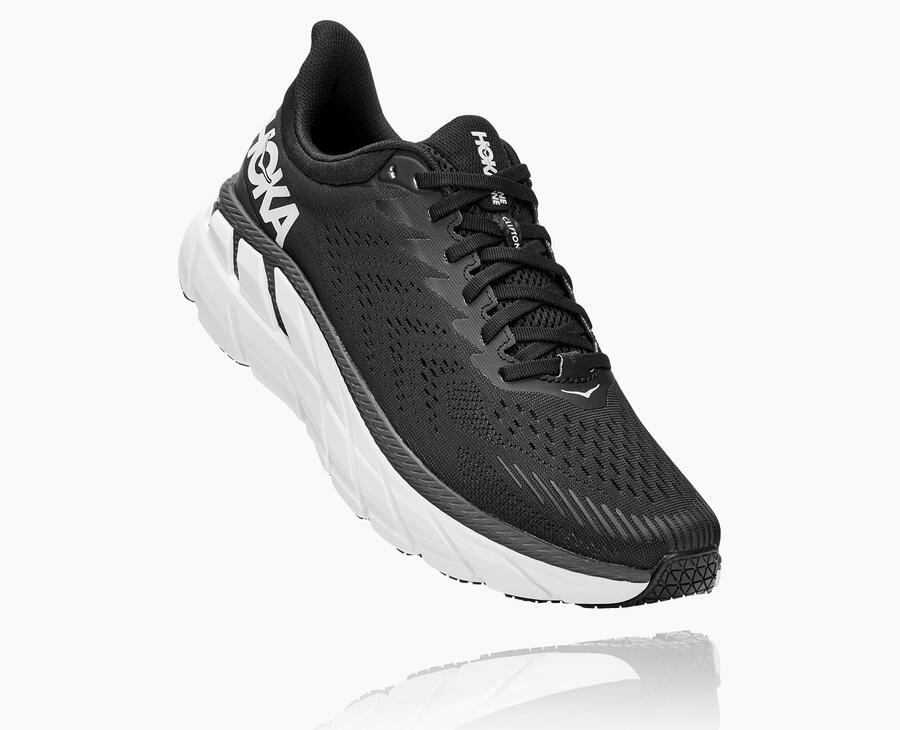 Hoka One One Løbesko Herre - Clifton 7 - Sort/Hvide - 256413LFM